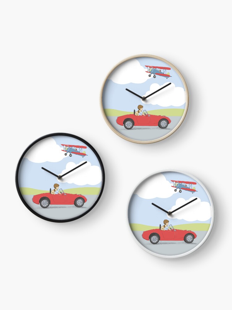 Thumbnail 3 of 4, Clock, Beep Beep Vintage Car designed and sold by amalou.