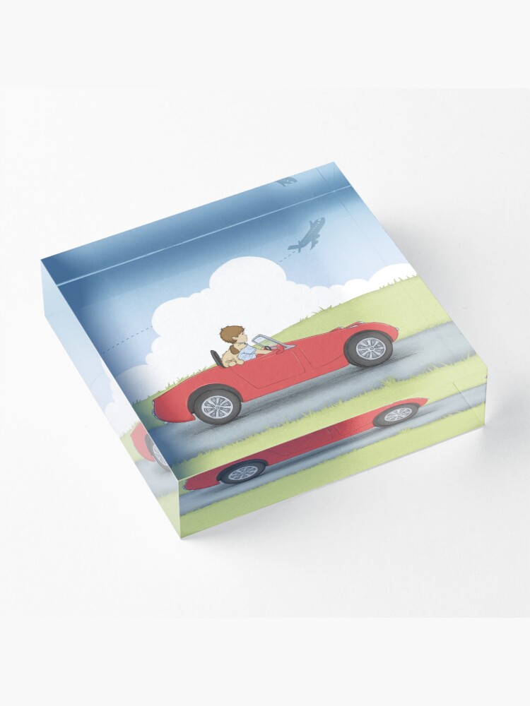 Thumbnail 3 of 5, Acrylic Block, Beep Beep Vintage Car designed and sold by amalou.