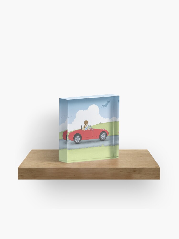 Thumbnail 1 of 5, Acrylic Block, Beep Beep Vintage Car designed and sold by amalou.