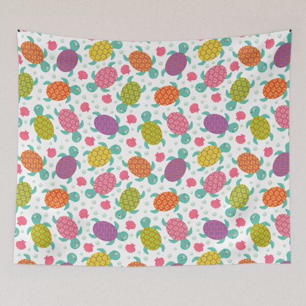Item preview, Colorful Turtle And Coral designed and sold by AlysaWithArt.