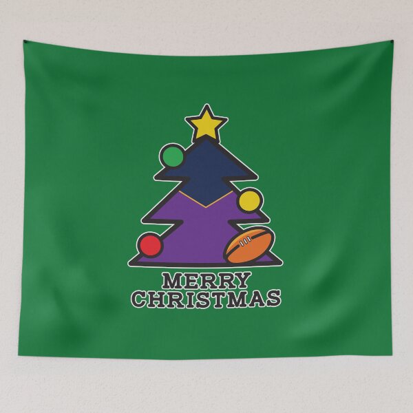Item preview, “Merry Christmas Melbourne Storm” Christmas gift, T Shirts, Leggings, Mask, Apron, Eco Bag, phone case designed and sold by Ink Inc.