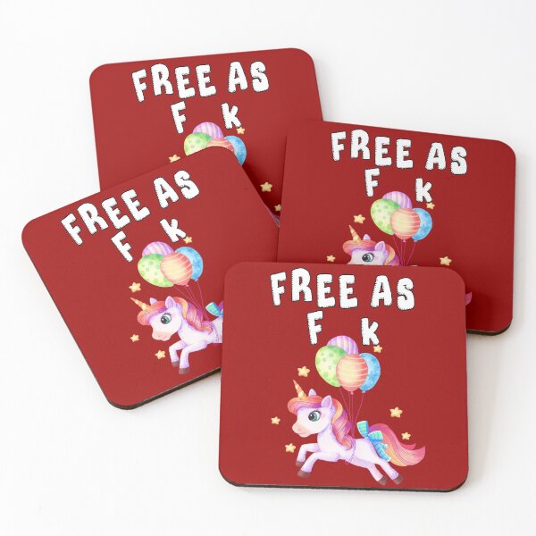 Item preview, Free As Fuck Shirt With Unicorn designed and sold by aventi24.