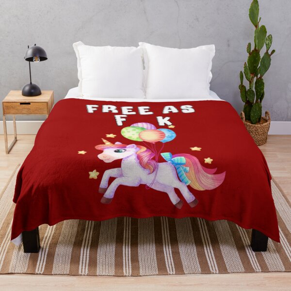 Item preview, Free As Fuck Shirt With Unicorn designed and sold by aventi24.