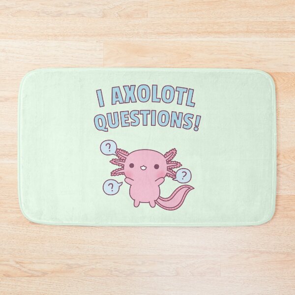 Item preview, Cute I Axolotl Questions Amusing Pun designed and sold by rustydoodle.