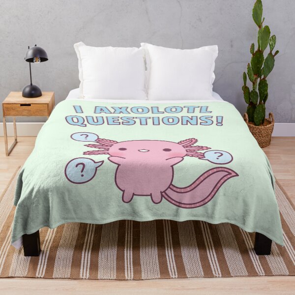 Item preview, Cute I Axolotl Questions Amusing Pun designed and sold by rustydoodle.