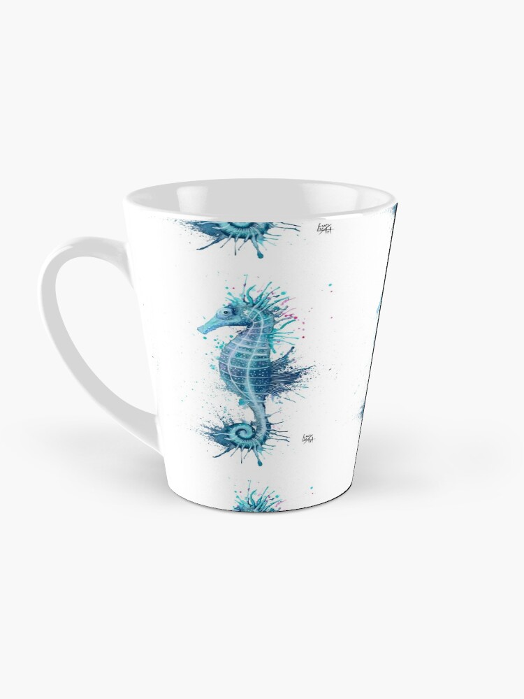 Thumbnail 3 of 4, Coffee Mug, Seahorse designed and sold by lucyluart.