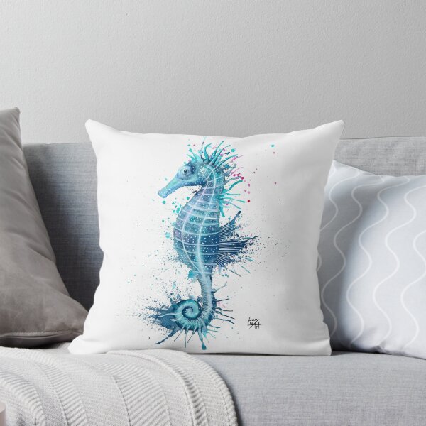 Seahorse Throw Pillow