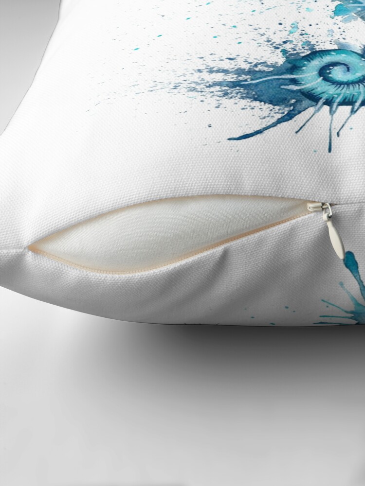 Thumbnail 2 of 4, Pillow, Seahorse designed and sold by lucyluart.