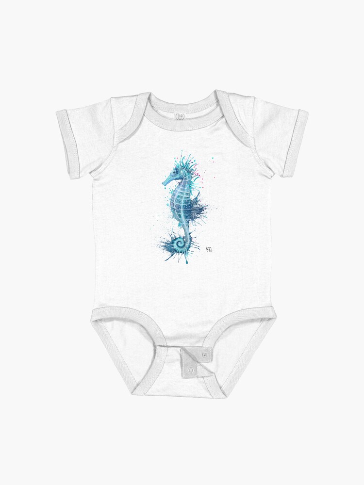 Thumbnail 1 of 2, Baby One-Piece, Seahorse designed and sold by lucyluart.