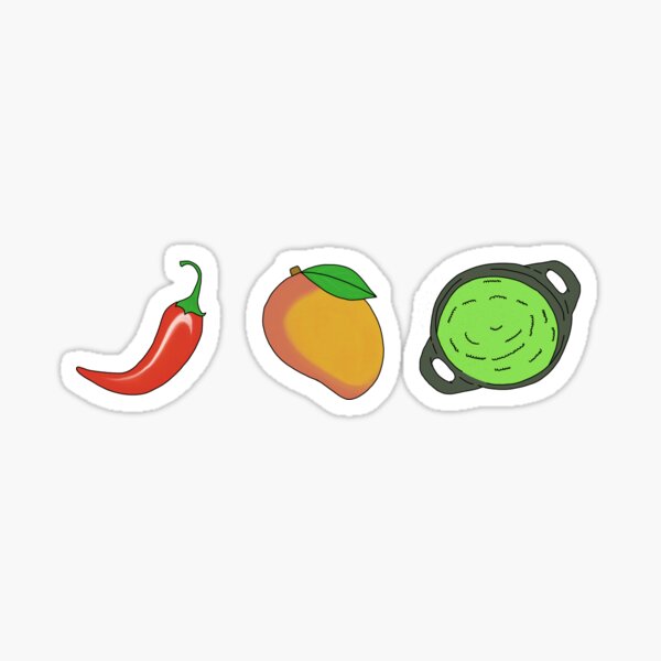 hot mango chutney sauce Sticker