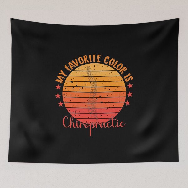 Item preview, My favorite color is chiropractic funny spine retro vintage chiropractor gift designed and sold by patroart.