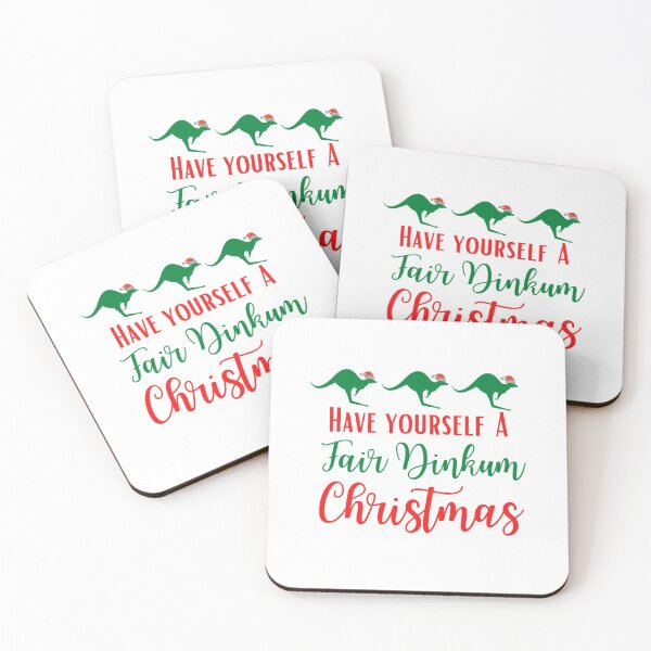 Item preview, Fair Dinkum Christmas | Australian Christmas | Australian Kangaroo Christmas | Aussie Christmas designed and sold by Presto Prints Design.