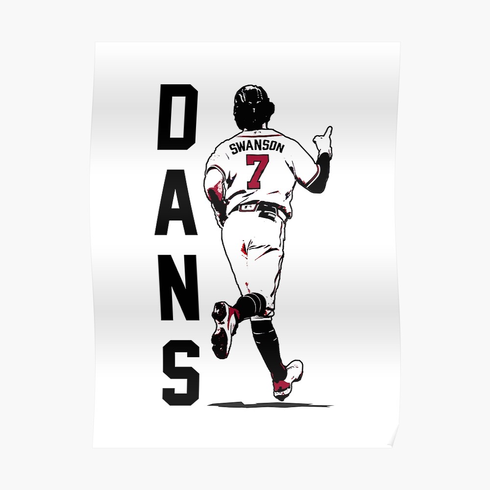 dansby swanson jersey Sticker for Sale by madisonsummey