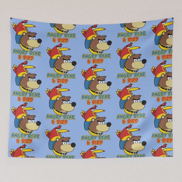 Item preview, Angry Bear and Bird  designed and sold by Picturetshirt.