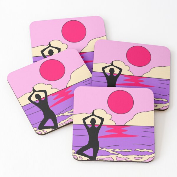 Artikelvorschau, Animierte Yoga Sonne und Ozean Grafik entworfen und verkauft von WonderfulHumans.