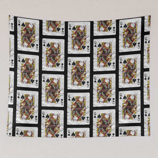 Item preview, Playing Cards Queen Of Spades (distressed design) designed and sold by siggyspatsky.
