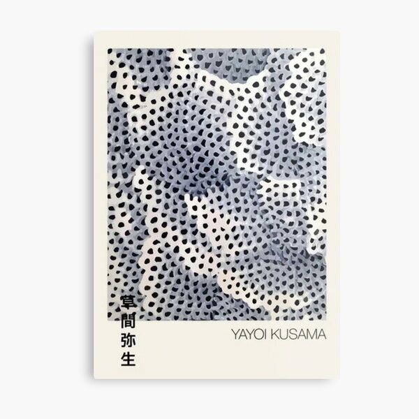 Yayoi Kusama - Black And White Spots Metal Print