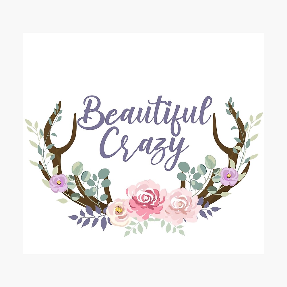 Beautiful Crazy Lyrics Poster for Sale by CrystalCrush