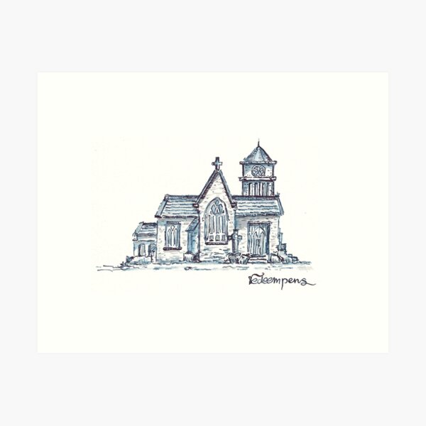 The Old Church Art Print