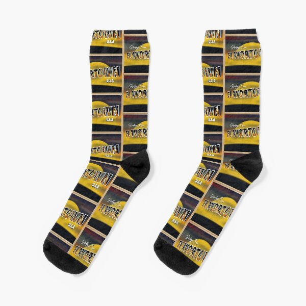 Welcome to Flavortown Postcard Guy Fieri Socks