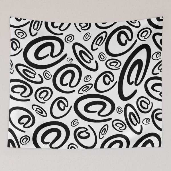 Item preview, Email Address Pattern Retro Cartoon Style designed and sold by skullislandprod.