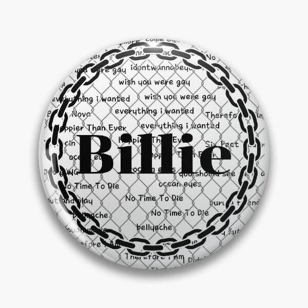 Item preview, Billie's song titles designed and sold by emptysky1201.