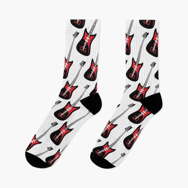 Item preview, Men's Guitar Piano Drum Music Notes Saxophone Violin Math Socks Gifts designed and sold by NOorYES.