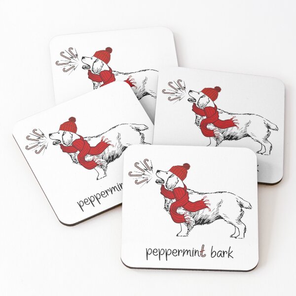 Item preview, Peppermint Bark | Humorous Christmas Art for Dog Lovers designed and sold by goadyssey.