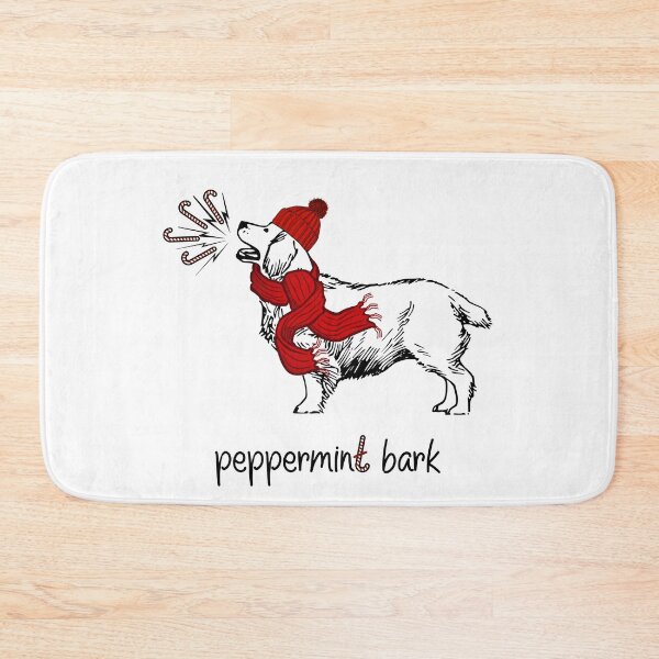 Item preview, Peppermint Bark | Humorous Christmas Art for Dog Lovers designed and sold by goadyssey.