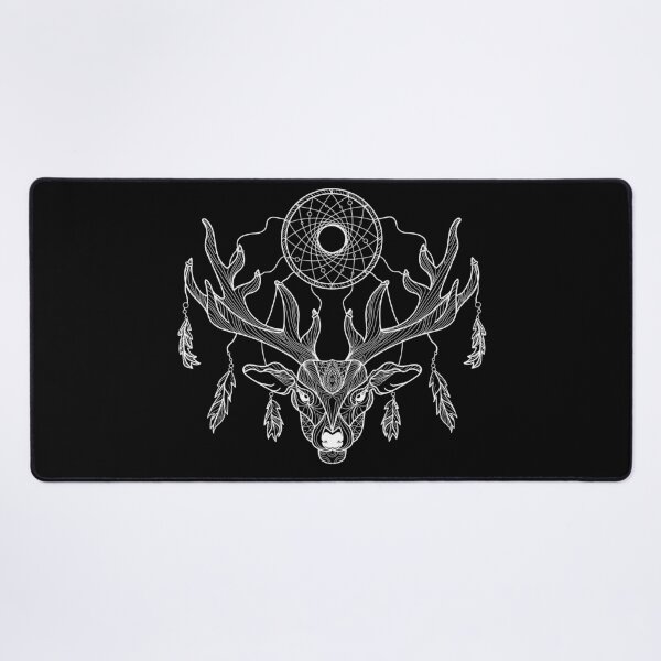Item preview, Deer Antlers Native Tribal Feathers Dreamcatcher  designed and sold by Alladin7.