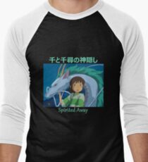 Spirited Away - Haku and Chihiro - (Designs4You) - Studio Ghibli Men's Baseball ¾ T-Shirt