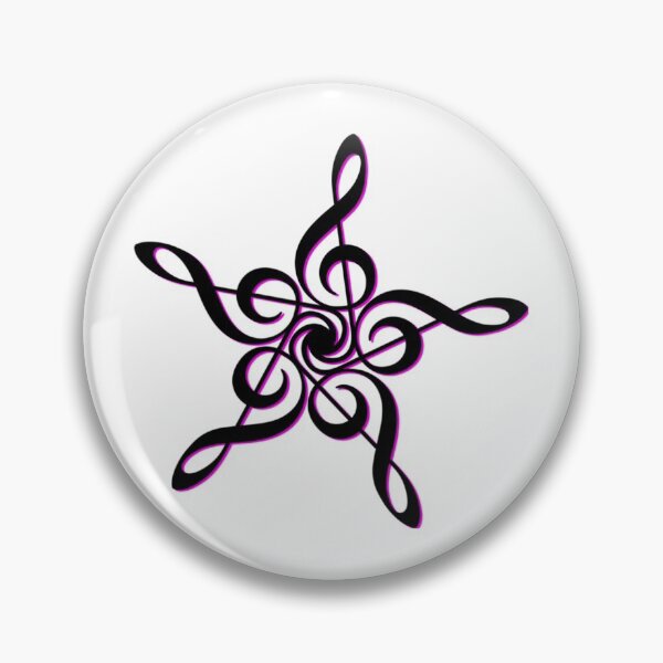 Item preview, Treble Clef Star - Music (Purple) designed and sold by Sarcasmagic.