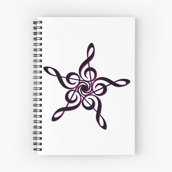 Aperçu de l'œuvre Treble Clef Star - Musique (Violet) créée et vendue par Sarcasmagic.