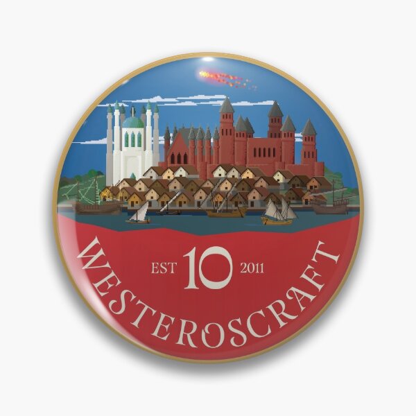 WesterosCraft 10th Anniversary Small Badge Pin