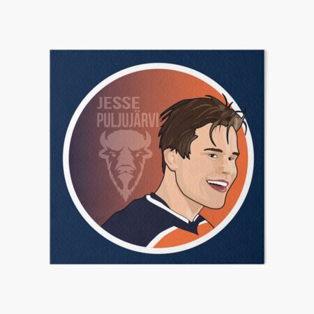 Edmonton Oilers Jesse Puljujarvi Art Board Print