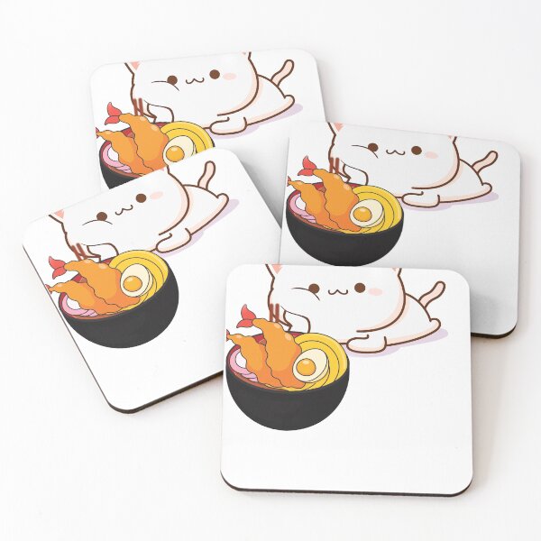 Item preview, kawaii neko ramen cat japan designed and sold by RyoSaeba90.