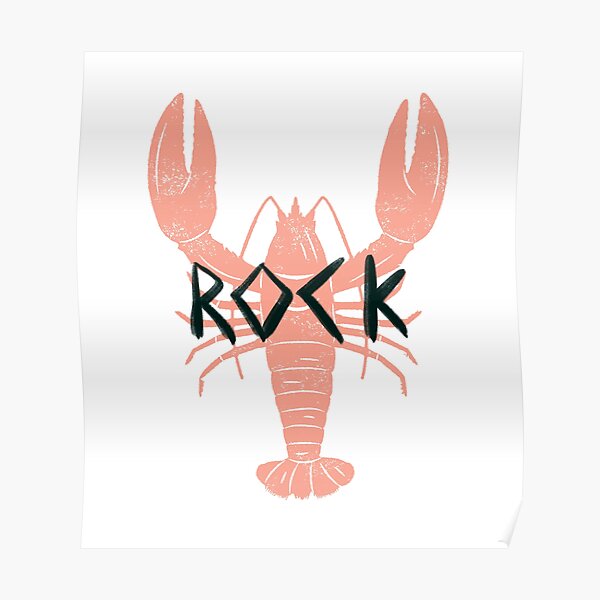 Rock Lobster Poster For Sale By 80sneonlife Redbubble