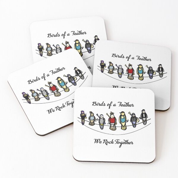 Item preview, Birds of A Feather, We Rock Together   designed and sold by BrickPicFrames.