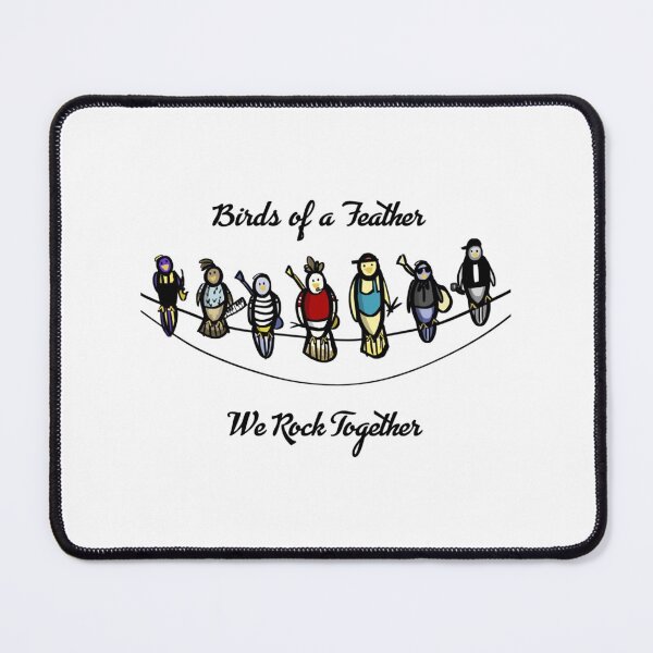 Item preview, Birds of A Feather, We Rock Together   designed and sold by BrickPicFrames.