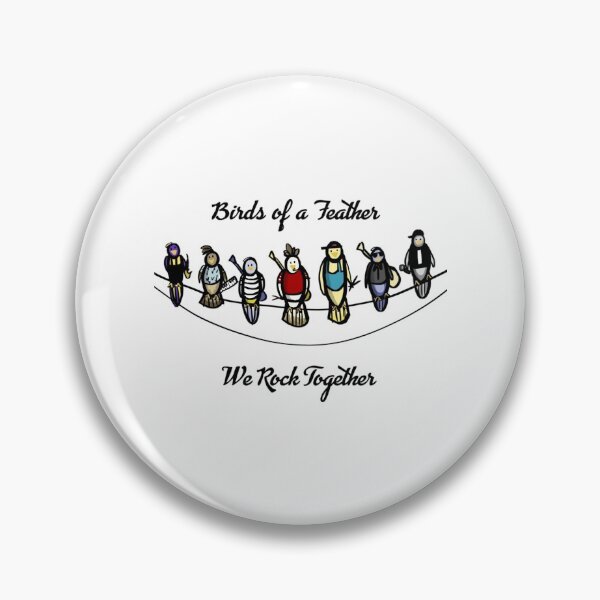 Item preview, Birds of A Feather, We Rock Together   designed and sold by BrickPicFrames.