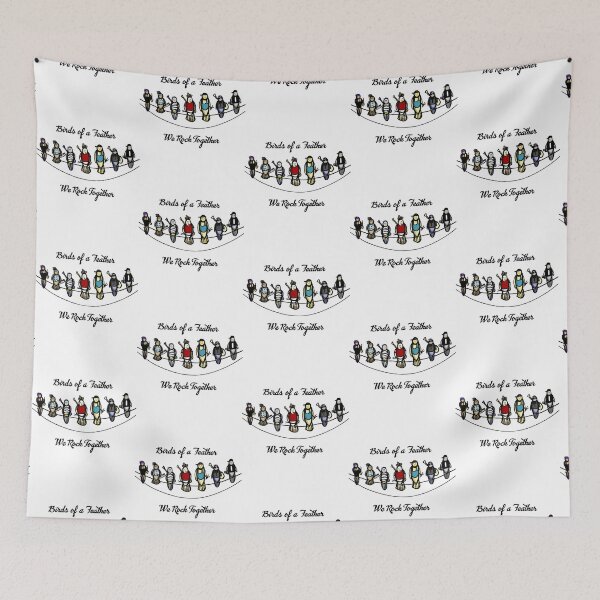 Item preview, Birds of A Feather, We Rock Together   designed and sold by BrickPicFrames.