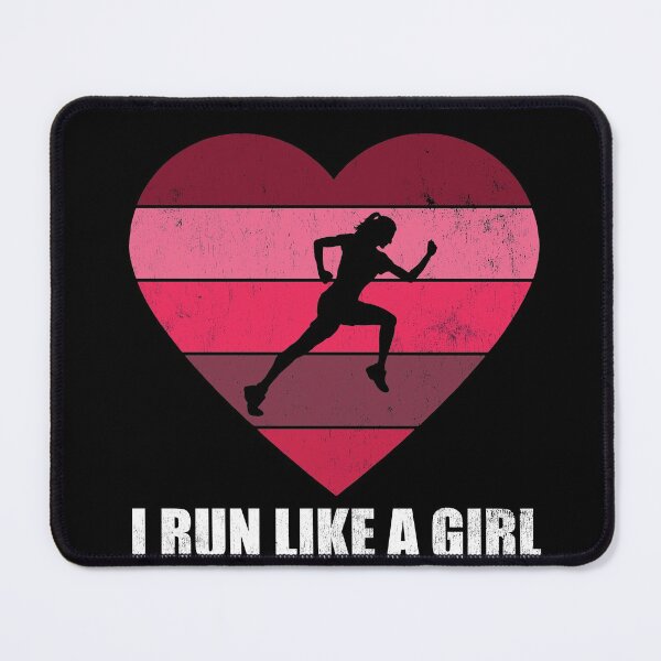 Item preview, Retro Heart I Run Like A Girl designed and sold by RoguePixel.