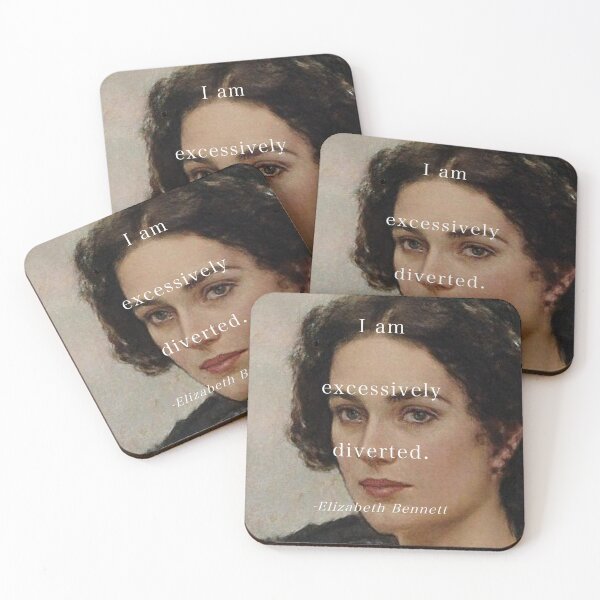 Item preview, I am excessively diverted Elizabeth Bennett Jane Austen Quote designed and sold by Floralife.