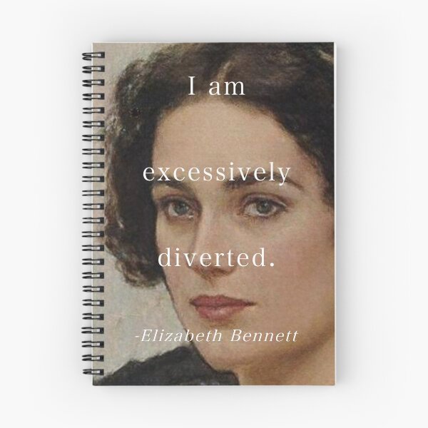 Item preview, I am excessively diverted Elizabeth Bennett Jane Austen Quote designed and sold by Floralife.
