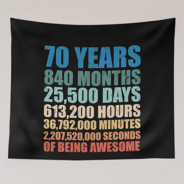 Item preview, Funny 70th Birthday Gift Distressed designed and sold by RoguePixel.