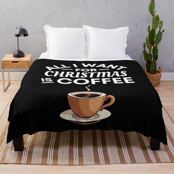 Item preview, All I Want for Christmas Is Coffee- Funny Coffee Puns - Christmas Gift for Coffee Lovers designed and sold by CaitU.