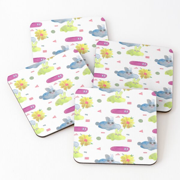 Item preview, Abstract amoeba blob cute cartoon friends sailing through life designed and sold by super_shimizu.