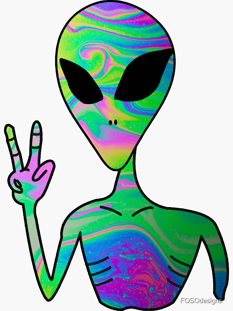 Trippy Alien 7 von FOSOdesigns