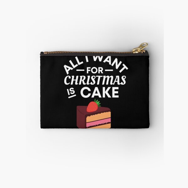 Item preview, All I Want for Christmas Is Cake- Funny Cake Puns - Christmas Gift for Cake Lovers designed and sold by CaitU.