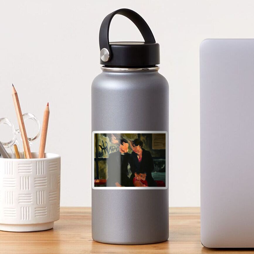 Vista previa del artículo con la obra «Pegatina brillante», diseñado y vendido por http-troyler.